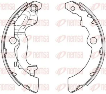 Барабанные тормозные колодки REMSA 425100