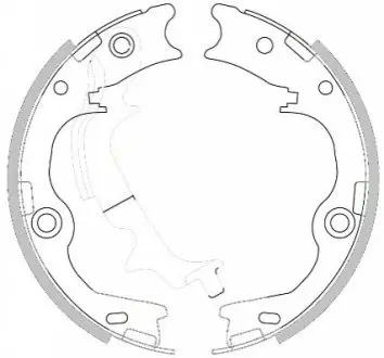 Колодки ручного тормоза HYUNDAI TUCSON 11/10 - 12/13,IX35 (LM, EL, ELH) 04/10 -12/13,KIA SPORTAGE (SL) 02/11 REMSA 425200 Купити в Україні