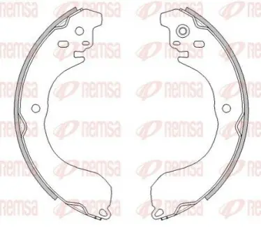 Колодки тормозные барабанные REMSA 4265.01