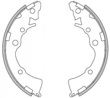KIA Колодки тормозные барабанные задние. PICANTO II (TA) 1.2 11-17 REMSA 4271.00 (фото 1)