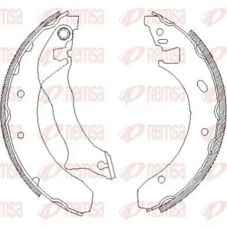 FORD Колодки гальмівні барабанні MONDEO 1.6-2.0 93- 228,6X44 REMSA 4300.00 Купити в Україні