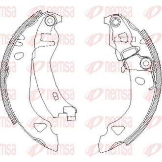 Колодки тормозные барабанные REMSA 4302.00