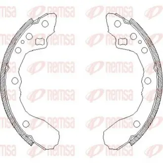 Колодки гальмівні (задні) Kia Rio 00-05/Mazda 626 82- (барабанні) (200x25) REMSA 434400 Купити в Україні