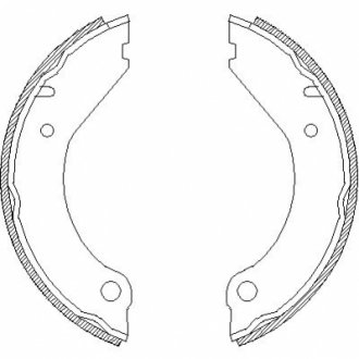Гальмівні колодки ручного гальма REMSA 439900
