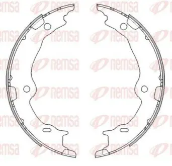 LEXUS Колодки тормозные барабанные LS 06- REMSA 4467.00