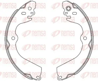 Фото NISSAN Колодки гальмівні барабанні NV200 11- REMSA (447000) зображення 1