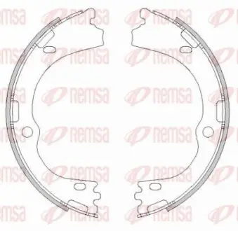 KIA Колодки тормозные барабанные Spotrage 15-, HYUNDAI Tucson 15- REMSA 4500.00