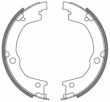 Колодки гальмівні барабанні REMSA 464400 (фото 1)