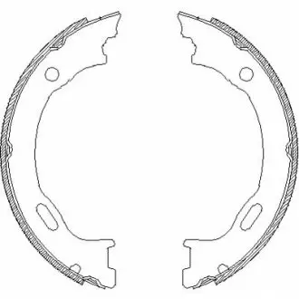 Колодки гальмівні барабанні ML163 98- REMSA 470701 Купити в Україні