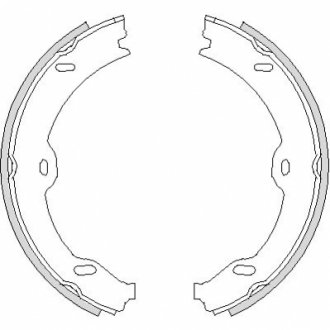 DB Колодки гальмівні барабанні W211 03- REMSA 4708.00