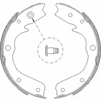 Фото Тормозные колодки ручного тормоза REMSA (470900) изображение 1