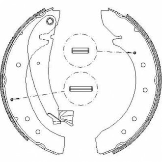 Тормозные колодки барабаны - 4719.00 (4241H5, 4241N4, 9467549388) REMSA 471900