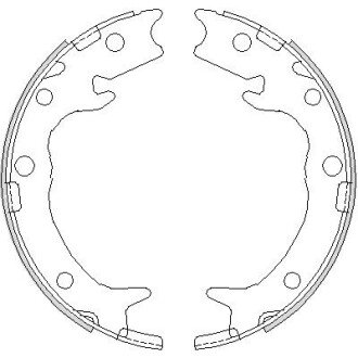 Гальмівні колодки ручного гальма REMSA 473700 (фото 1)