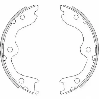 Фото Тормозные колодки ручного тормоза REMSA (473800) изображение 1