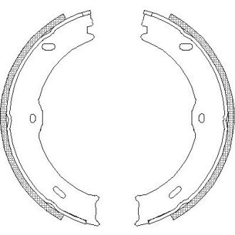 Гальмівні колодки ручного гальма REMSA 474600 (фото 1)