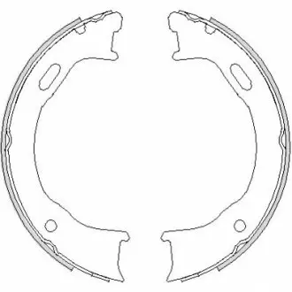 Фото Гальмівні колодки ручного гальма REMSA (474700) зображення 1