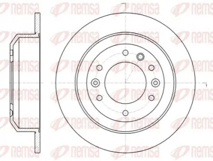 Диск тормозной REMSA 61027.00