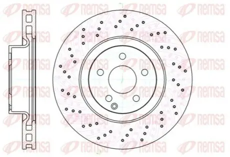 Диск гальмівний (передній) MB S-class (W221) 05-13 (335x32) REMSA 6103210