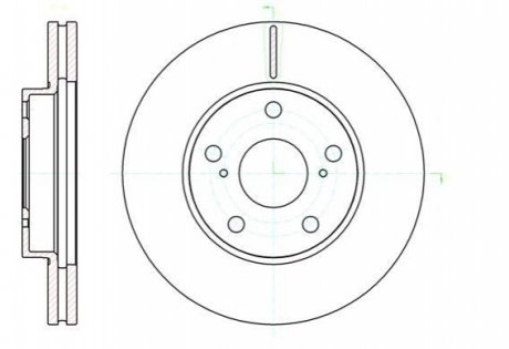 Тормозной диск REMSA 6104310 (фото 1)
