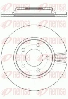 Тормозной диск REMSA 6104710