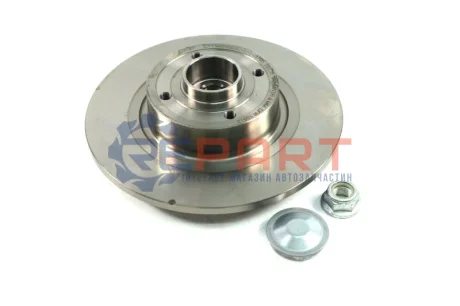 Фото Диск гальмівний (задній) Renault Scenic II/Megane II 03-10 (270х10) (+ABS) (з підшипником) REMSA (6104720) зображення 1