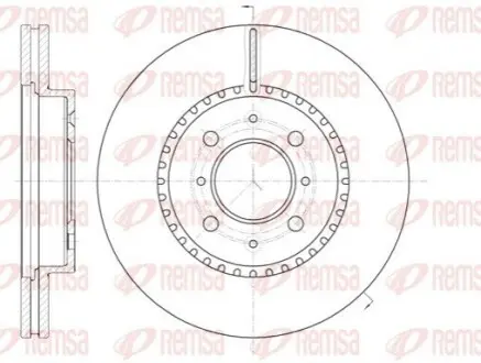 Тормозной диск REMSA 6109610