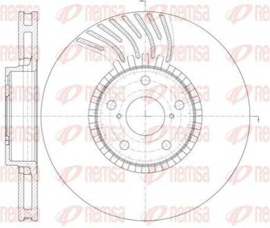 Диск гальмівний REMSA 61179.10