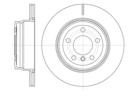 Диск гальмівний задній BMW X5 E70 X6 E71 REMSA 6128710