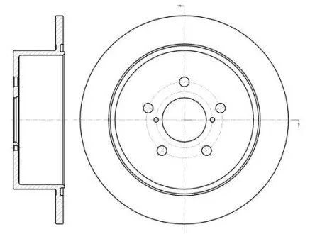 Фото Диск гальмівний (задній) Subaru Legacy/Outback 98-09 (274x10) REMSA (6130000) зображення 1