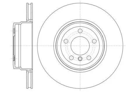 Диск гальмівний (задній) BMW X5 (E70/F15/F85) 4.8-5.0/3.0d 06-13 (345x24) M57/N55/N57/N62/N63 REMSA 6133710