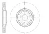 Диск гальмівний (передній) Audi A6/A8 11-18 (356х34) (з покриттям) (вент.) REMSA (6144610) зображення 1