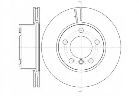 Диск тормозной (передний) BMW 1 (F20/F21)/2 (F22) 10- (284x22) PRO REMSA 6144810