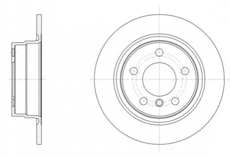 Диск тормозной (задний) BMW 1 (F20/F21)/ 2 (F22/F23) 11- (290x11) PRO REMSA 6145000