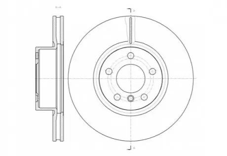 Диск гальмівний (передній) BMW X3 (F25)/X4 (F26) 10- (328x28) B47/N20/N47/N57 REMSA 6145410 Купити в Україні