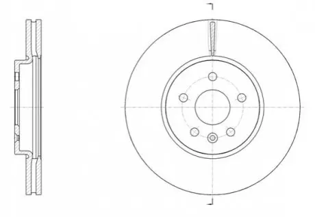 Фото Диск гальмівний (передній) Opel Astra J 09-/Zafira C 11- (300x26) REMSA (61534.10) зображення 1