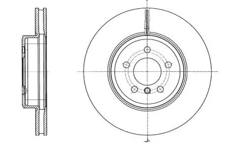 Диск гальмівний (передній) BMW 5 (F10/F11)/6 (F06/F13) 09- (348x30) N47/N52/N53/N55/N57 REMSA 6154910 Купити в Україні