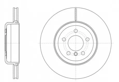 Диск гальмівний (задній) BMW 5 (F10/F11)/6 (F06/F13)/ 7 (F01/F04) 09- (345x24) (з покриттям) (вент.) REMSA 6155110 Купити в Україні