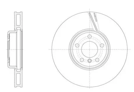 Диск гальмівний (передній) BMW 5 (F10/F11)/6 (F12/F13)/7 (F01-F04) 10- (348x36) (R)(з покр.)(вентил.) REMSA 6155211 Купити в Україні