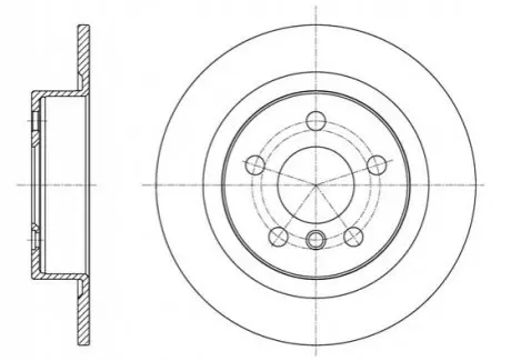 Диск гальмівний (задній) BMW 2 (F44-46)/X1 (F48) /i3 Hybrid 13- (280x10) REMSA 6159700 Купити в Україні