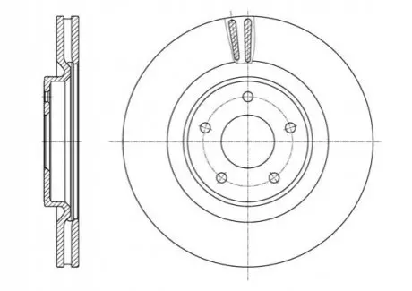 Фото Диск гальмівний (передній) Nissan X-Trail/Renault Koleos 14- (320x28) PRO REMSA (6162210) зображення 1