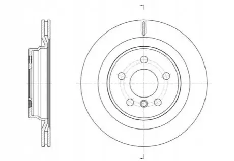 Диск тормозной (задний) BMW 1 (F40)/2 (F45)/X1 (F48) 13-(300x20) (с покрыт.) (с вент.) REMSA 6163210