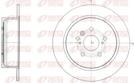 Диск тормозной REMSA 61650.00