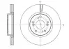Диск тормозной Honda Civic IX R16 (293x25) (с покрытием) (вент)) REMSA (6165310) изображение 1