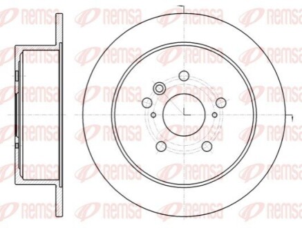 TOYOTA Диск тормозной задний VENZA 08- REMSA 61969.00 (фото 1)