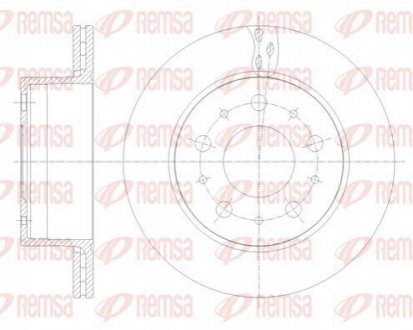 Диск гальмівний REMSA 62109.10 (фото 1)