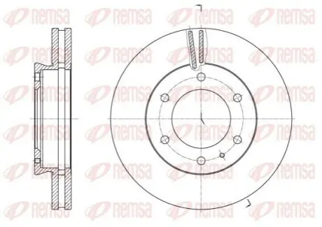 FORD Диск тормозной передний.Ranger 11- REMSA 62526.10 Купить в Украине