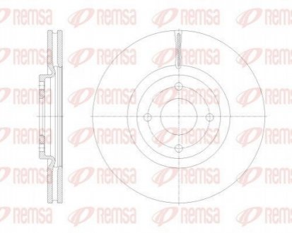 FORD Диск тормозной передний ECOSPORT 1.0-1.5 13- REMSA 62531.10 (фото 1)