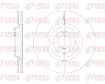 FORD Диск тормозной передний ECOSPORT 1.0-1.5 13- REMSA 62531.10 Купить в Украине