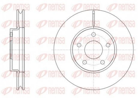 Диск тормозов. передняя. FORD FOCUS EcoBoost 18- REMSA 62533.10 (фото 1)