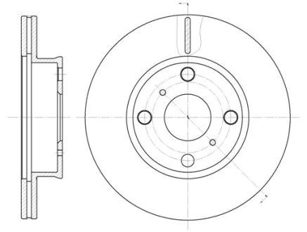 TOYOTA диск тормозной передн.Coprolla REMSA 6402.10